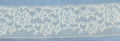 Machine lace edging
