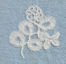 Single Honiton lace motif