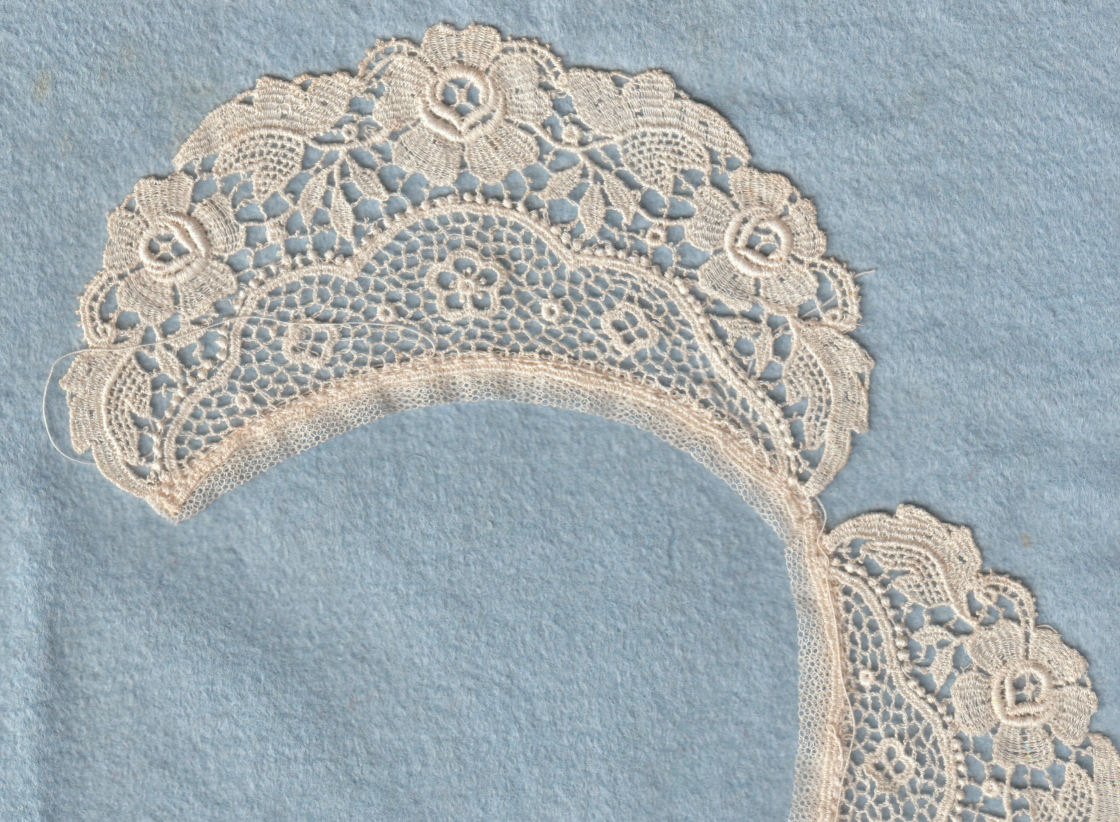 Schiffli machine lace - collar