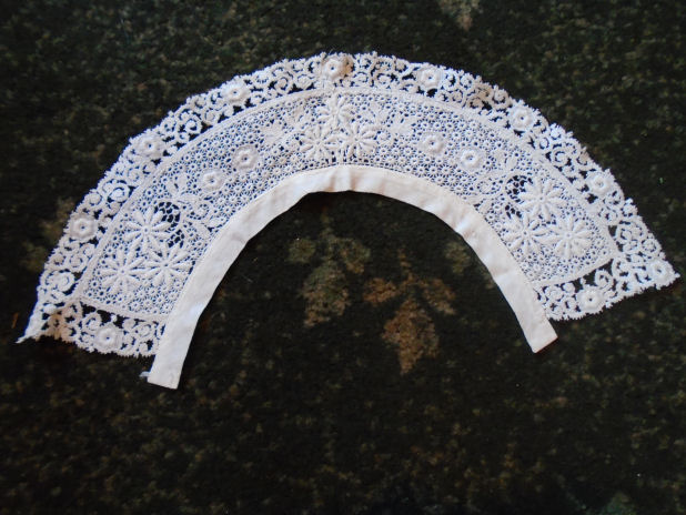 Schiffli machine lace - collar