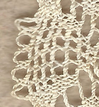 Machine-made lace - half stitch