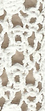 Machine-made lace - rose ground