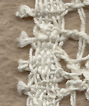 Machine-made lace - picots