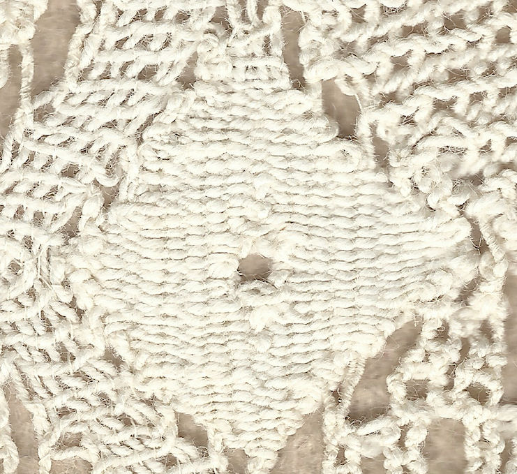 Machine-made lace - cloth stitch