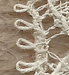 Machine lace - picot and cloth headside