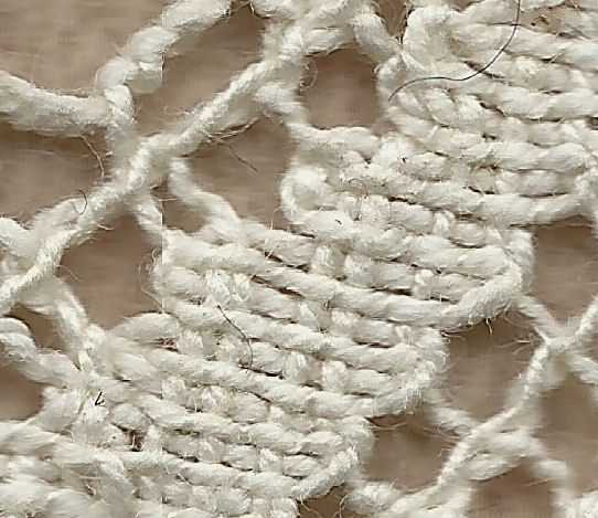 Machine-made lace - cloth stitch