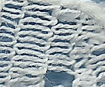 Machine lace - half stitch