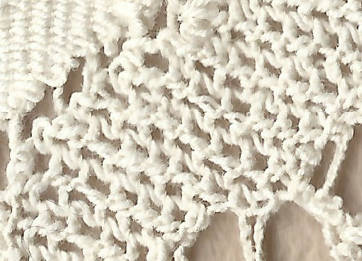 Machine-made lace - half stitch