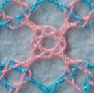 Plaited rose ground
