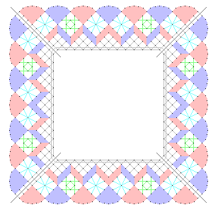 Bobbin lace edging pattern