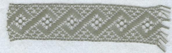 Bobbin lace strip