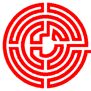 Maze with letters G-O-D