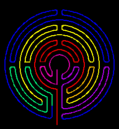 Italian maze - coloured
