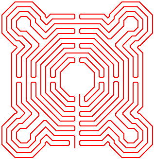 Reims maze - paths