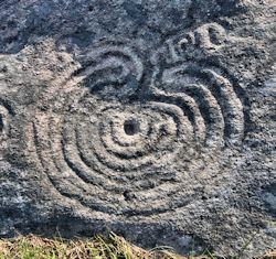 maze petroglyph at Mogor, Galicia, Spain