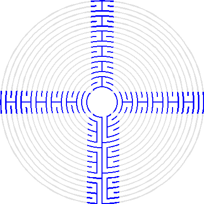 Large Chartres maze - how to lay out