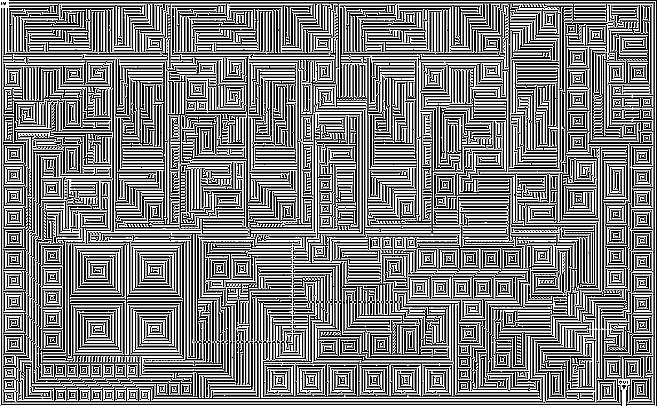 The hardest maze in the world