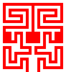 Path of maze in Victoria Park, Glasgow