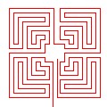 Simple Meander maze