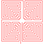 Complex Meander maze