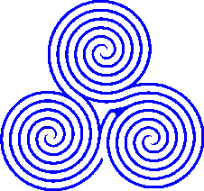 Triple spiral pattern