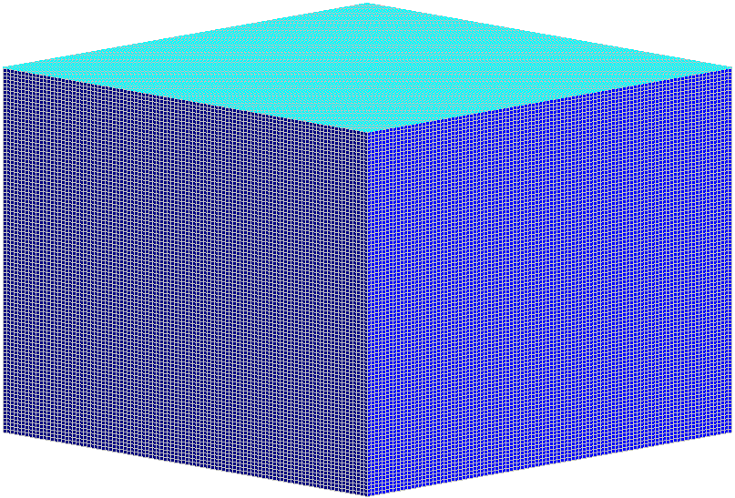 cube of a million squares