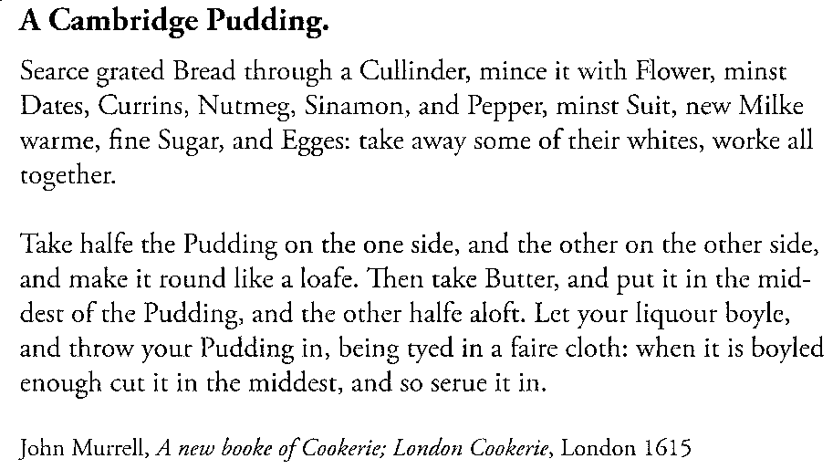 Cambridge pudding