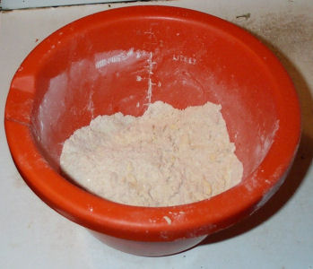 rubbing fat into flour
