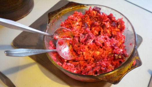 Beetroot risotto