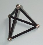 Model of tetrahedron