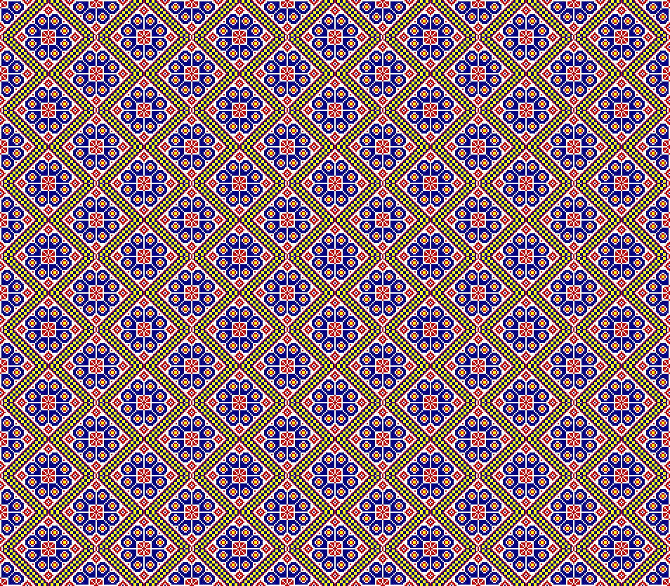 Flower border - two dimensional