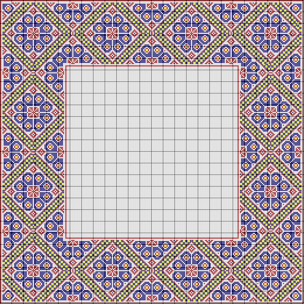 Flower border - corners