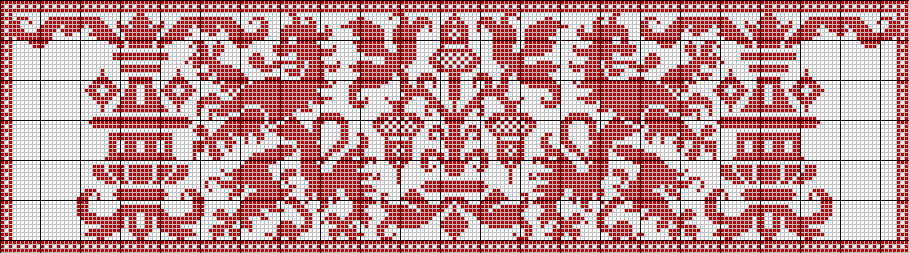 Lion border - pattern 2