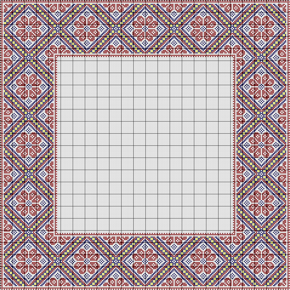 Flower border - corners