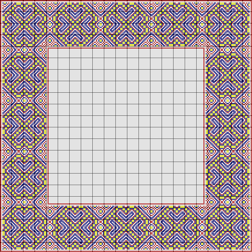 Hearts border - corners