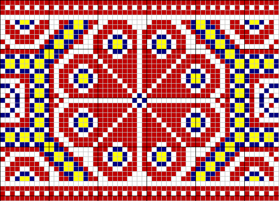 Flowers border - basic unit