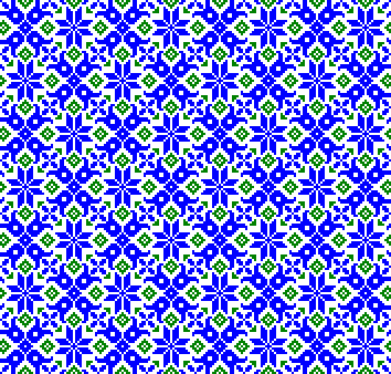 Flowers border - two dimensional