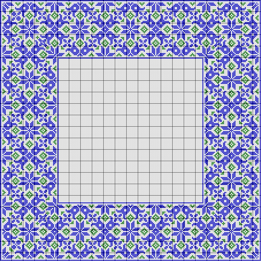 Flowers border - corners