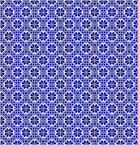 Flowers border - two dimensional