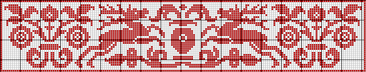 Running stag border - pattern 1