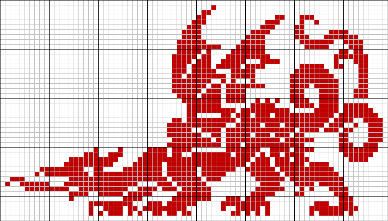 Dragon tapestry pattern