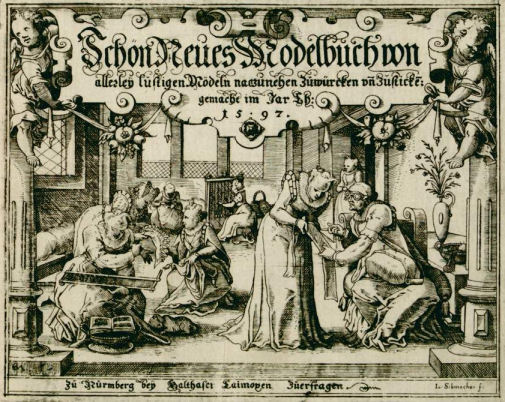 Frontspiece of Schon Neues Modelbuch 1597