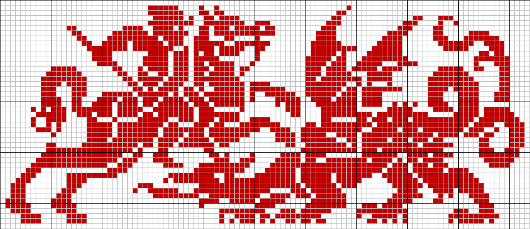 George and the Dragon tapestry pattern