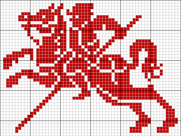 St George tapestry pattern reversed