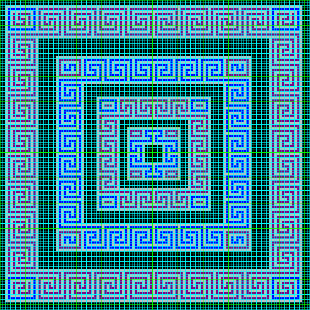 Greek key tapestry pattern