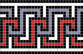 Roman Mosaic tapestry pattern