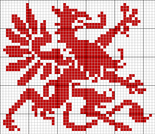 Gryphon tapestry pattern