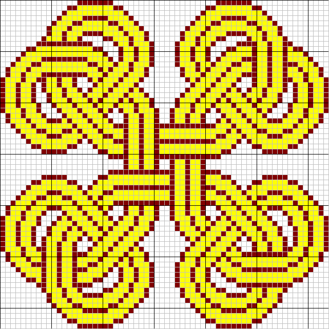 Celtic knot tapestry pattern