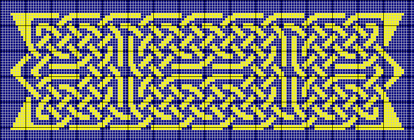 Celtic knot tapestry pattern