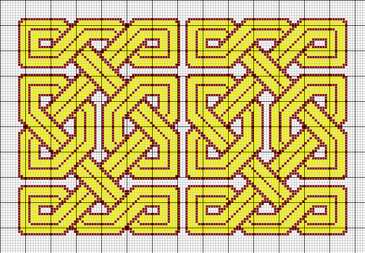 Celtic knot tapestry pattern